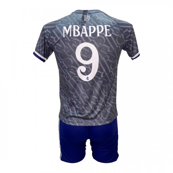 Παιδικό Σετ Ποδοσφαίρου Real Madrid Mbappe Γκρι Special Edition 2211-28