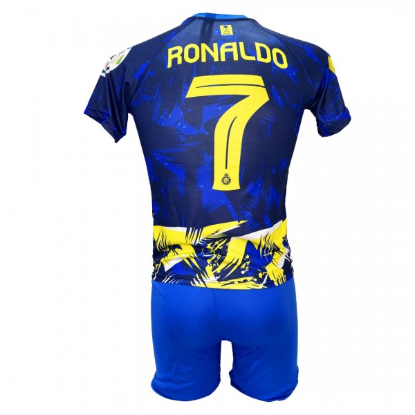 Παιδικό Σετ Ποδοσφαίρου Al Nassr Ronaldo Μπλε/Κίτρινο CR7 40227-29