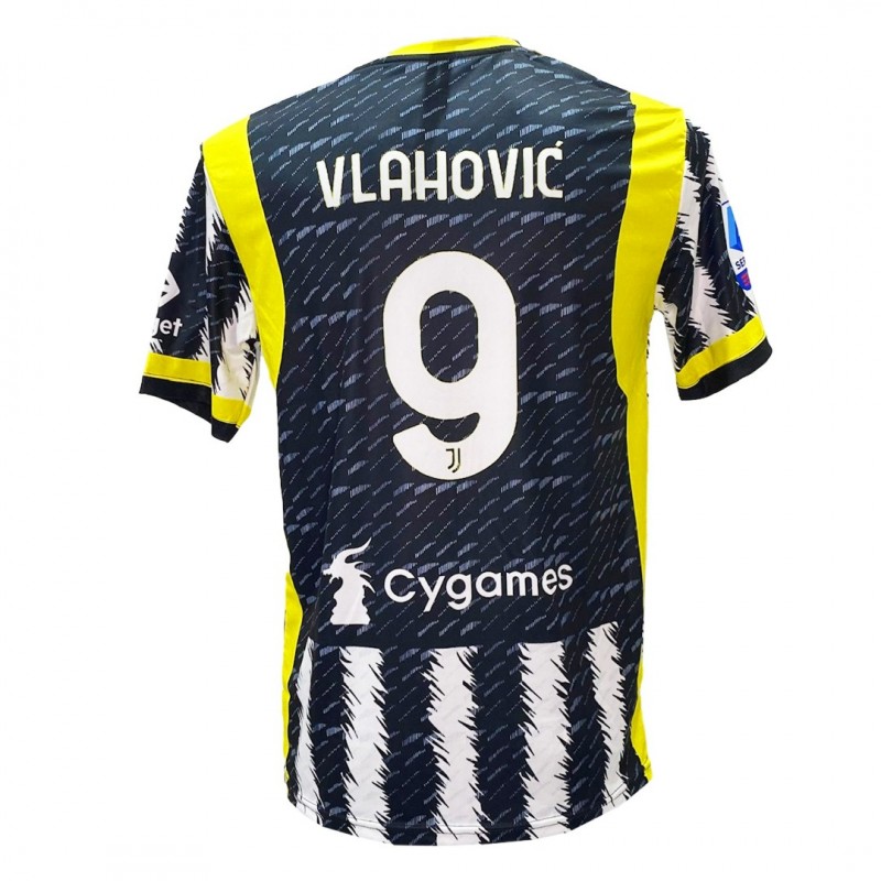 Ανδρική Εμφάνιση Ποδοσφαίρου Vlahovic Juventus Λευκό/Μαύρο/Κίτρινο 0909-05