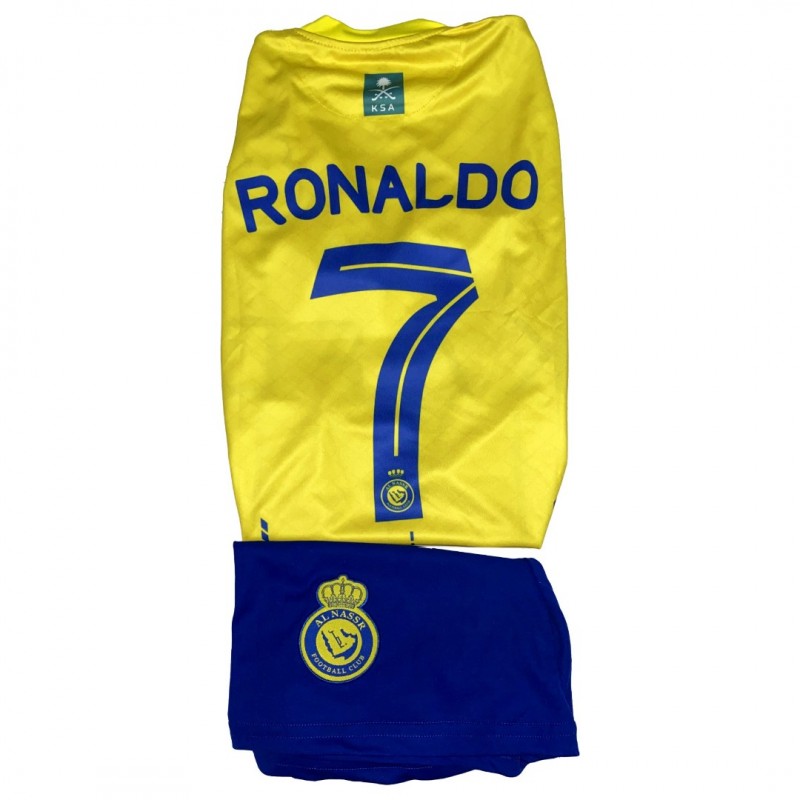 Παιδικό Σετ Ποδοσφαίρου Al Nassr Ronaldo Κίτρινο Μπλε 40227-05