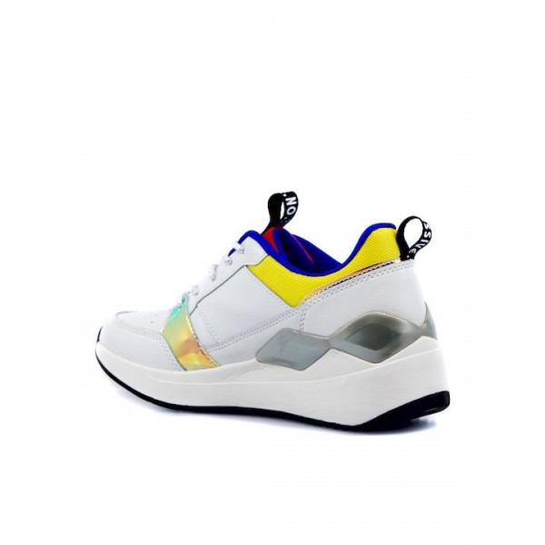 ΓΥΝΑΙΚΕΙΑ  ΠΑΠΟΥΤΣΙΑ SNEAKERS SEVEN FT190220 WHITE/YELLOW