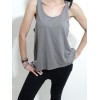 GSA GLORY LOOSE TANK TOP  CHARCOAL