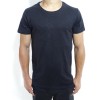 SLUB TEES WITH POCKET JET BLACK