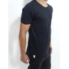 SLUB TEES WITH POCKET JET BLACK