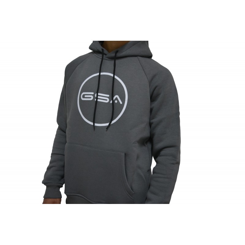 SUPERCOTTON HOODIE LOGO CHARCOAL