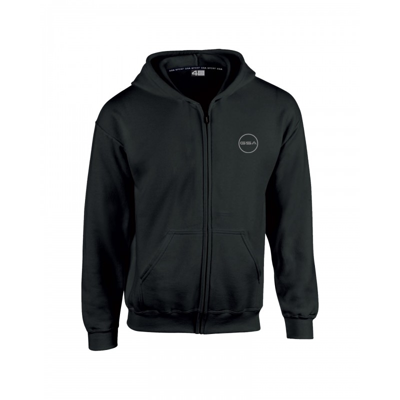 ΠΑΙΔΙΚΗ ΖΑΚΕΤΑ GSA SUPERCOTTON ZIPPER HOODIE (KIDS) BLACK 17-38003-01